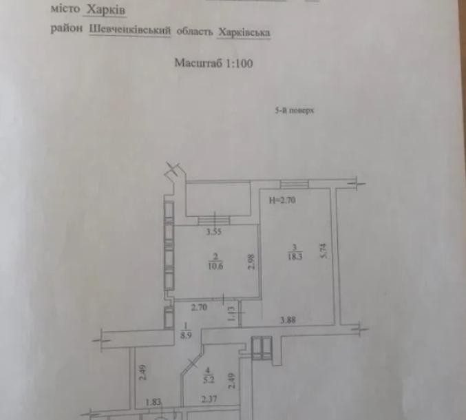 квартира, 1-кімн., Харьков, Павлово Поле, Профессорская