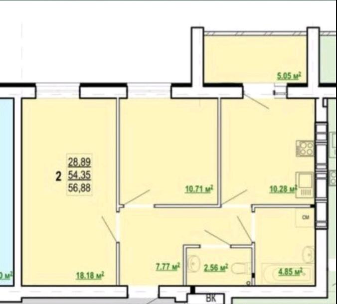 квартира, 2-кімн., Харьков, Алексеевка, Победы пр.