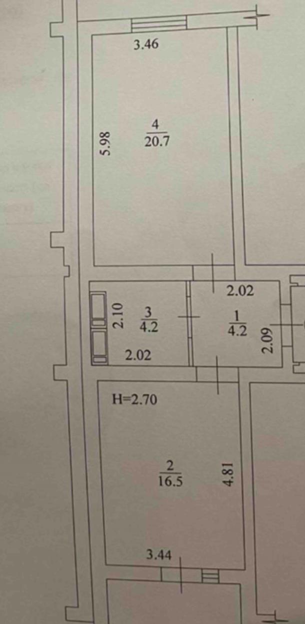 квартира, 1-кімн., Харьков, Холодная Гора, Полтавский Шлях