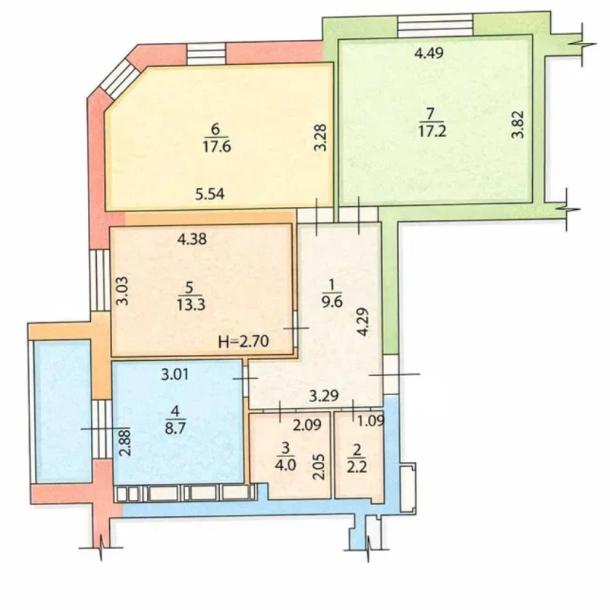 квартира, 3-кімн., Харьков, Гагарина метро , Елизаветинская
