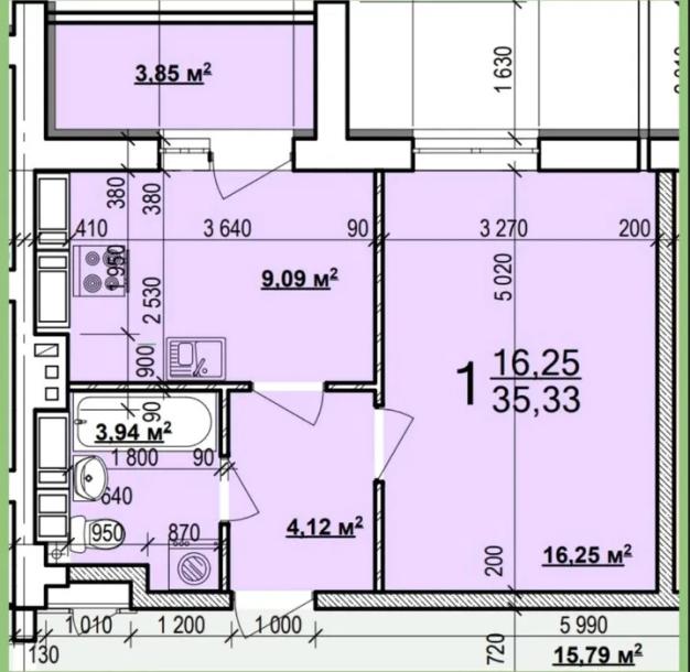 квартира, 1-кімн., Харьков, ХТЗ, Мира