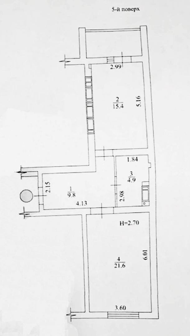 квартира, 1-кімн., Харьков, 519м/р, Академика Барабашова