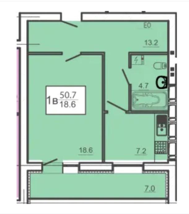 квартира, 1-кімн., Харьков, 522м/р, Непокоренных (Героев Труда)