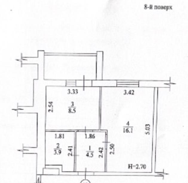 квартира, 1-кімн., Харьков, 519м/р, Казакевича
