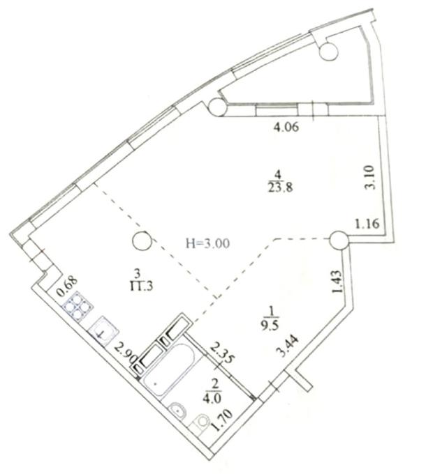 квартира, 1-кімн., Харьков, Центр, Карбышева пер.