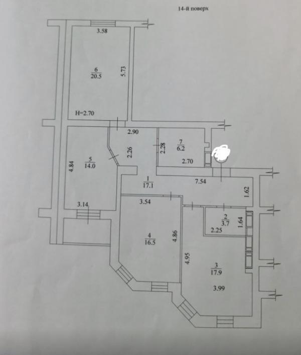 квартира, 3-кімн., Харьков, Павлово Поле, Профессорская