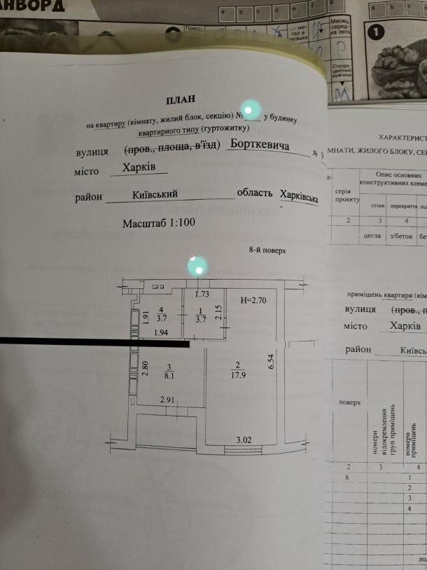 квартира, 1-кімн., Харьков, Журавлевка, Борткевича