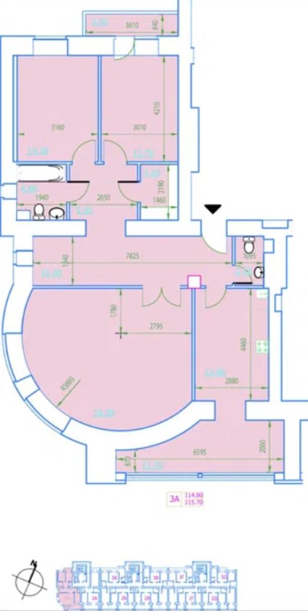 квартира, 3-кімн., Харьков, Холодная Гора, Полтавский Шлях