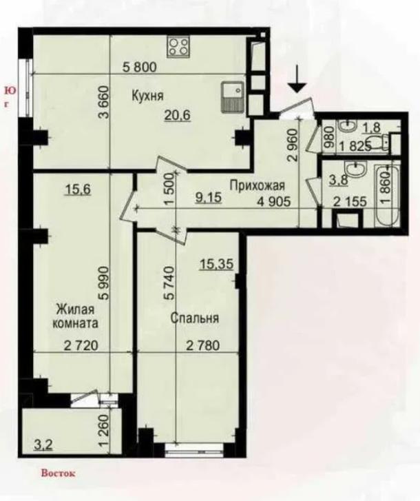 квартира, 2-кімн., Харьков, Новые Дома, Героев Харькова пр-т