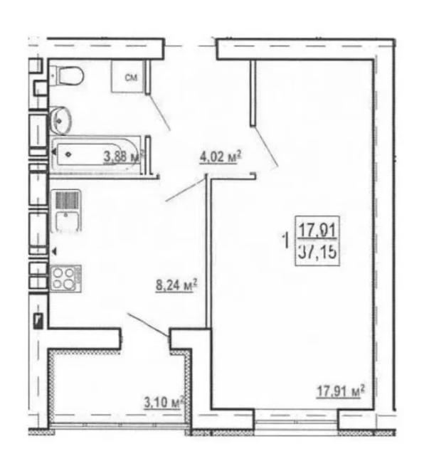 квартира, 1-кімн., Харьков, Журавлевка, Борткевича