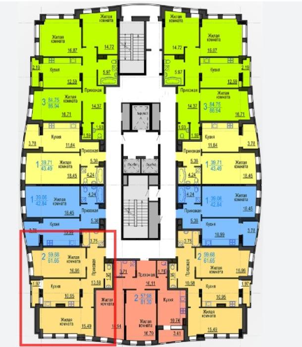 квартира, 2-кімн., Харьков, 1 Северная Салтовка, Гвардейцев Широнинцев