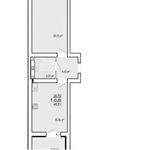 квартира, 1-кімн., Харьков, Алексеевка, Победы пр.