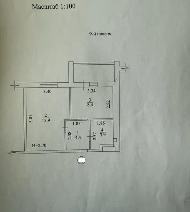 квартира, 1-кімн., Харьков, 519м/р, Академика Барабашова