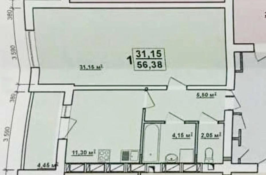 квартира, 1-кімн., Харьков, Алексеевка, Домостроительная