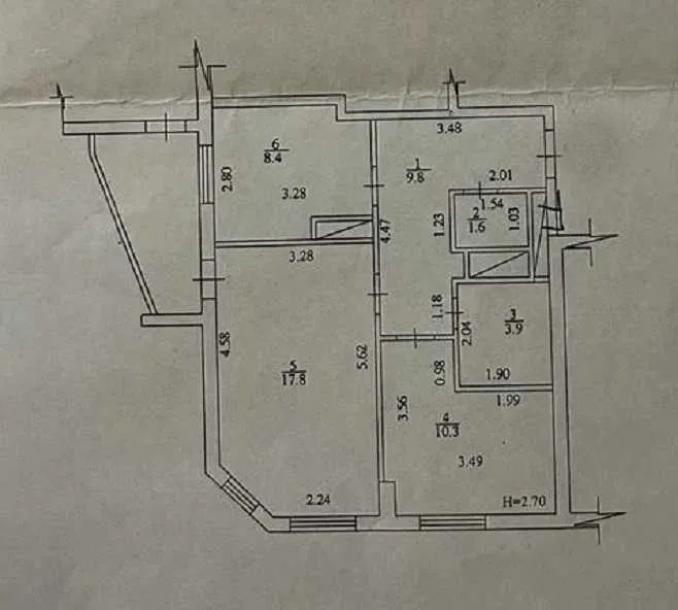 квартира, 2-кімн., Харьков, 602м/р, Юбилейный пр. (50 лет ВЛКСМ пр.)