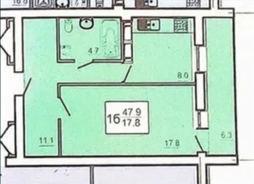 квартира, 1-кімн., Харьков, 522м/р, Непокоренных (Героев Труда)