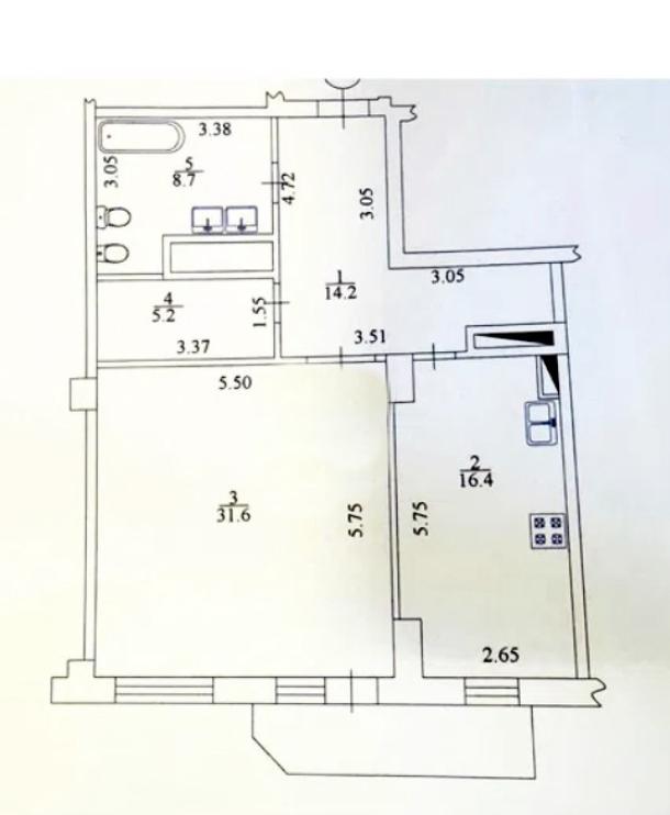 квартира, 2-кімн., Харьков, Павлово Поле, Науки пр.
